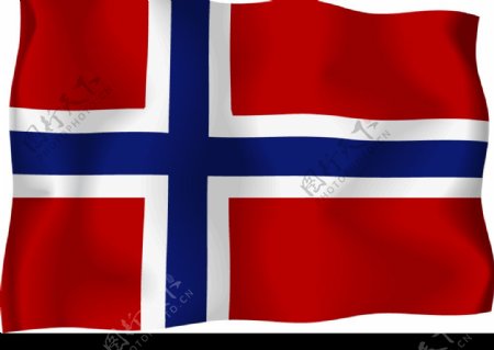 矢量挪威王国国旗图片