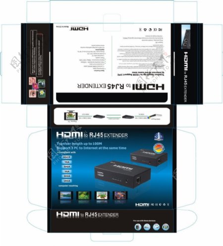 HDMI包装盒图片