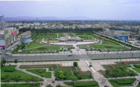 吐鲁番广场全景图片