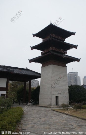 中式塔楼图片