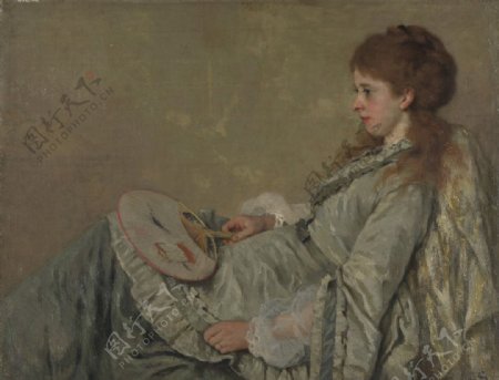 弗朗茨183奥托艺术家的妻子画像图片