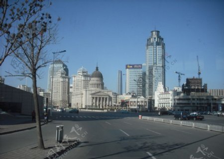 天津城市金融中心风景图片