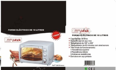 电烤箱包装图片