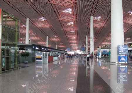 首都机场大厅图片