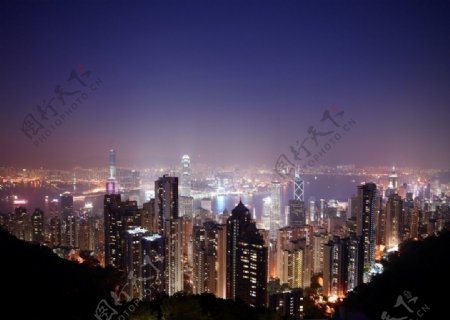 夜里的香港图片