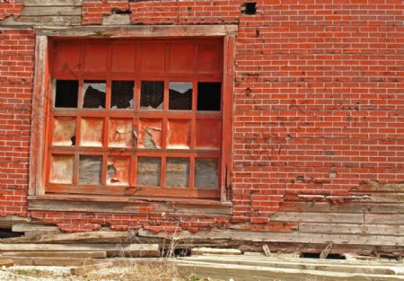 破旧房屋窗户图片