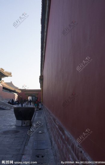 故宫红墙图片