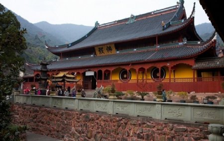 天童寺佛殿图片