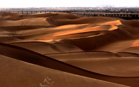 库布齐沙漠风光图片