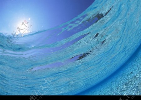 高精度海水图片素材蓝色的海水