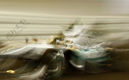 F1一级方程式赛车光影摄影图片