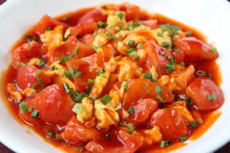 蕃茄煮农家蛋西红柿图片