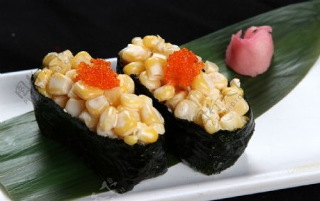 玉米寿司图片