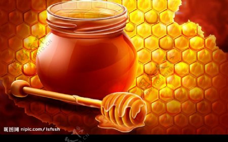 蜂蜜罐蜜糖图片