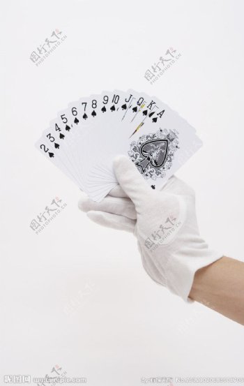 扑克展示黑桃顺图片
