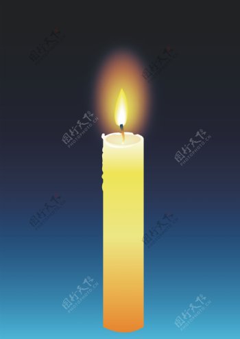 蜡烛矢量图图片