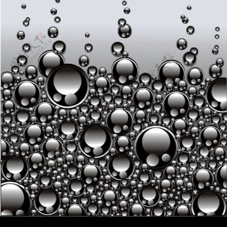 超酷质感的水泡矢量素材图片