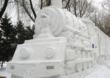 哈尔滨冰雪展雪雕世纪专列图片