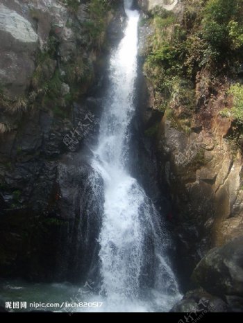泽雅风景区金坑峡瀑布图片
