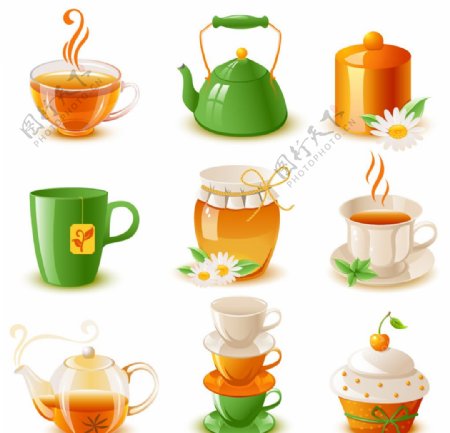 杯子茶具图片