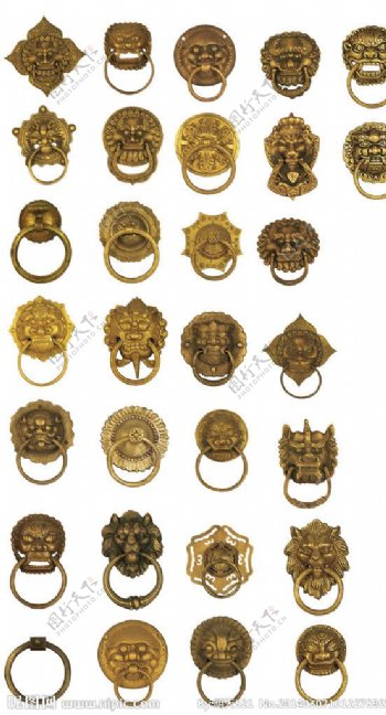 古典铜牌铜环全集图片