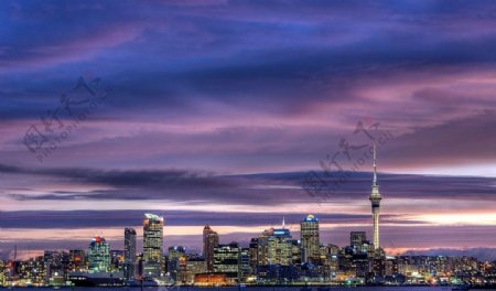 新西兰奥克兰夜景图片