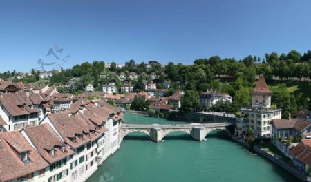 瑞士郊外城镇图片