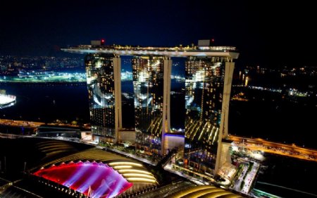 新加坡优美夜景图片