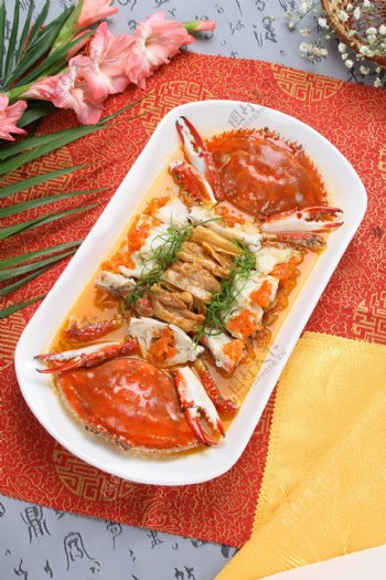 韩国泡菜梭子蟹图片