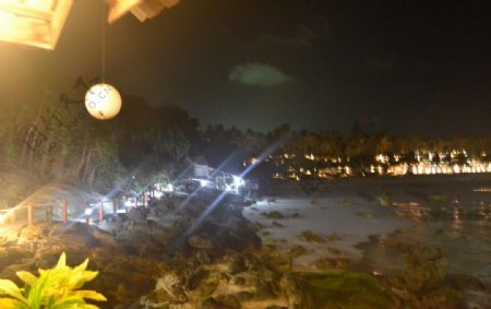 海边夜景图片