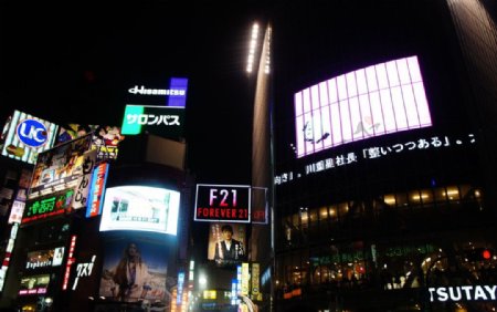 日本东京涩谷街頭图片