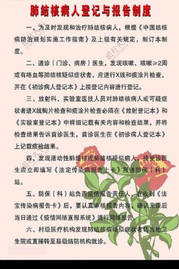 结核病人登记与报告制度图片