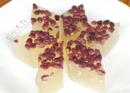 红豆薏米水晶糕图片