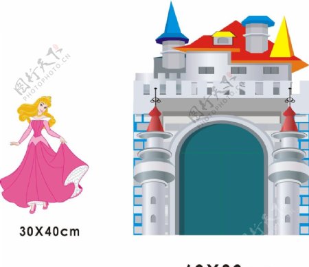 公主与城堡图片