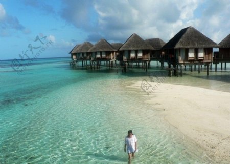 马尔代夫伦格里岛水上旅馆图片