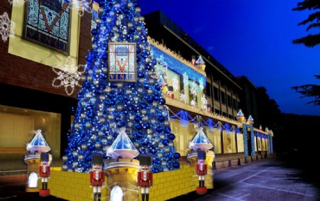 大型圣诞树效果图图片