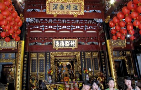 新加坡中国寺庙一景图片