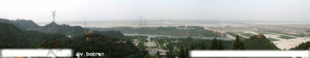 黄河旅游区全景图图片