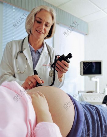 孕妇医院检查图片