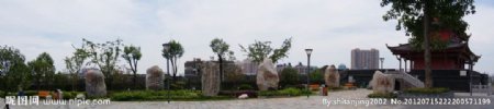 武汉183楚望台遗址公园首义碑林石碑景观图片