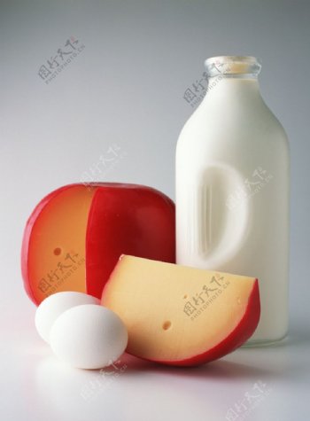 牛奶鸡蛋奶酪图片