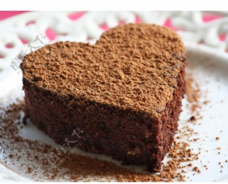 爱心蛋糕巧克力图片