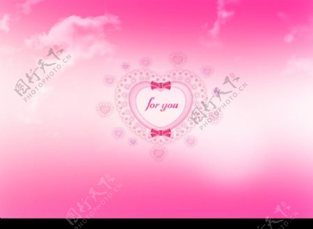粉色婚纱设计模板图片