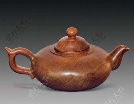 越南黄花梨茶壶图片