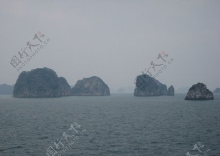 海上桂林图图片