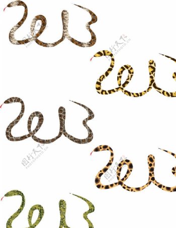 2013蛇形字体图片