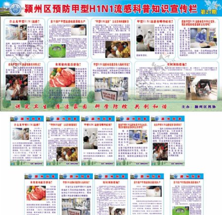 甲型H1N1流感科普宣传栏图片