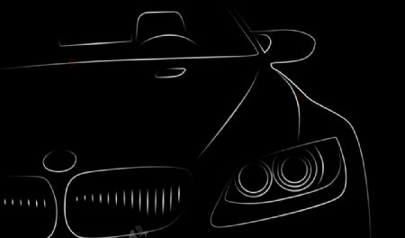 BMW车线条形状图片