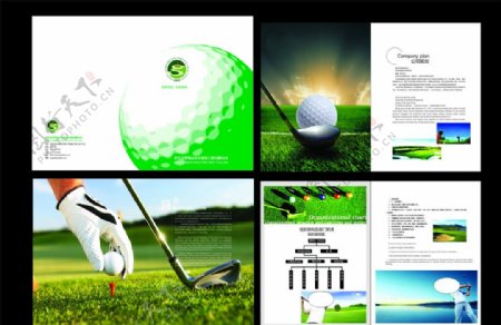 高尔夫宣传画册图片