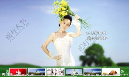 婚纱摄影网站幻灯片图片